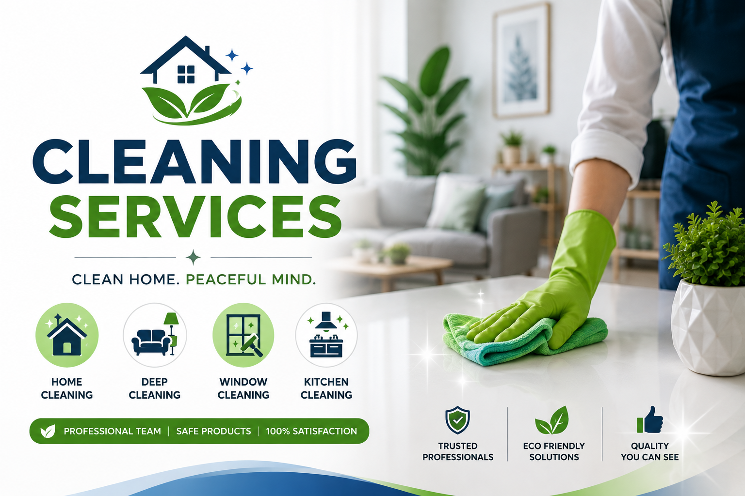 Professional home cleaning services by Alpha & More