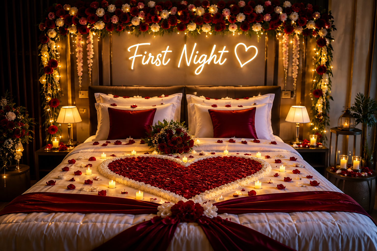 First Night Bed Decoration
